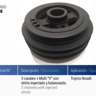 polea cigueñal TOYOTA TOYOTA 3 CANALES   codigo cmn8208