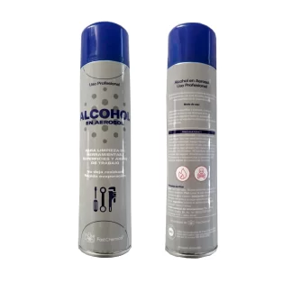 LIMPIEZA UNIVERSAL alchool en aerosol 400 cc   codigo alch crgn