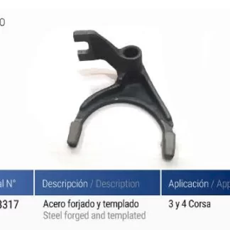 HORQUILLA CAJA  CHEVROLET HORQUILLA 3º y 4º CORSA I 90147284 D.73.20 mm  codigo CMN6505