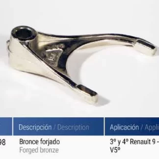 HORQUILLA CAJA  Renault  HORQUILLA DE BRONCE 3º Y 4º V5 , RENAULT 9-11-19,  codigo CMN7014