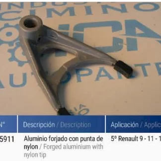 HORQUILLA CAJA  Renault  HORQUILLA DE ALUMINIO RENAULT 9-11-19 5º  codigo CMN7015