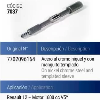 (DIRECTA Renault )  - RENAULT 12 V5 MOTOR 1600 C/MANGUITO TEMPLA  codigo CMN7037