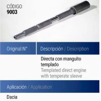 (DIRECTA DACIA)  - DACIA CON MANGUITO TEMPLADO,  codigo CMN9003