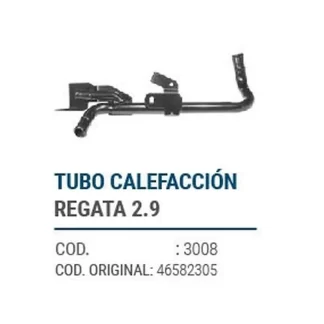CAÑOS METALICOS  TUBO CALEFACCION REGATTA 2,9  codigo dnhc3008