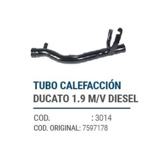 CAÑOS METALICOS DUCATO 1.9 M/V DIESEL codigo dnhc3014
