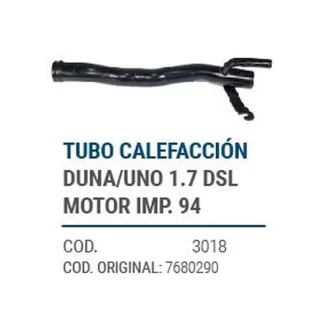 CAÑOS METALICOS FIAT DUNA, UNO 1.7 DSL, MOT. IMP. 94 codigo dnhc3018