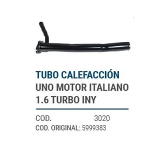 CAÑOS METALICOS  FIAT UNO MOT. ITALIANO 1.6 TURBO INY  codigo dnhc3020