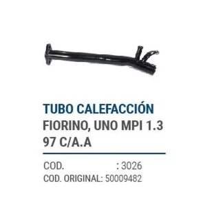 CAÑOS METALICOS  FIORUNO, FIAT UNO MPI 1.3 97 C/AA  codigo dnhc3026