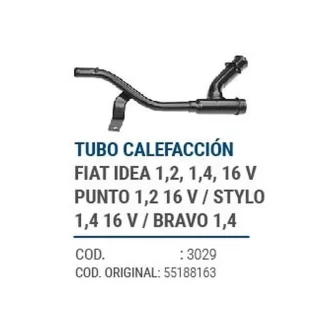 CAÑOS METALICOS FIAT IDEA 1.2, 1.4, 1.6V, PUNTO 1.2 16V, STYLO 1.4 16V, BRAVO 1.4 codigo dnhc3029