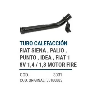 CAÑOS METALICOS  PALIO SIENA PUNTO  IDEA UNO 8 V  1,3 FIRE   codigo dnhc3031