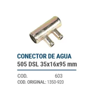 CAÑOS METALICOS  CONECT. PEUGEOT 505 DSL 35X16X16X95mm  codigo dnhc603