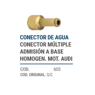 CAÑOS METALICOS  CONECTOR  MULTIPLE DE ADMICION A VASE AUDI   codigo dnhc605