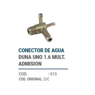 CAÑOS METALICOS DUNA UNO 1,6 MULTIPLE ADMICION codigo dnhc610