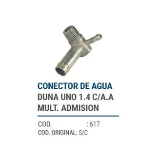 CAÑOS METALICOS CONECT. FIAT DUNA, UNO, 1.4 C/AA MULT. ADMISION codigo dnhc617