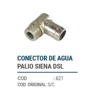 CAÑOS METALICOS CONECTOR DE AGUA PALIO SIENA DSL codigo dnhc621