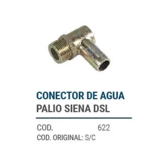 CAÑOS METALICOS CONECTOR DE AGUA PALIO SIENA DSL codigo dnhc622