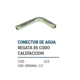 CAÑOS METALICOS CONECT. FIAT REGATTA 85 CODO CALEFAC. codigo dnhc623