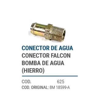 CAÑOS METALICOS  CONECTOR FALCON BOMBA DE AGUA   codigo dnhc625