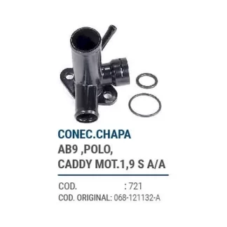CAÑOS METALICOS  CONECT. CHAPA AB9, POLO, CADDY MOT 1.9 S/AA  codigo dnhc721