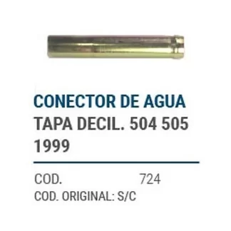 CAÑOS METALICOS CONECT. TAPA DE CILINDRO PEUGEOT 504, 505 1999 LARGO codigo dnhc724