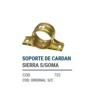 CAÑOS METALICOS  SOPORTE CARDAN SIERRA SIN GOMA   codigo dnhc735