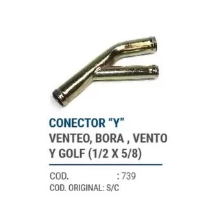 CAÑOS METALICOS  CONECTOR Y VENTEO BORA GOLF   codigo dnhc739