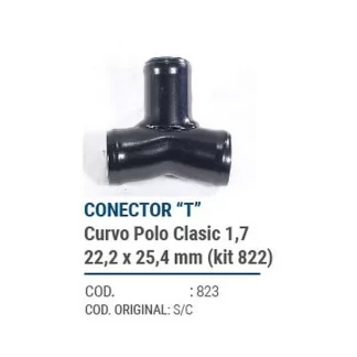 CAÑOS METALICOS  CONECT. CURVO POLO CLASIC 1.7 22,2X25,4mm  codigo dnhc823