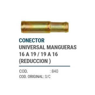 CAÑOS METALICOS  CONECTOR UNIVERSAL 16 A 19 REDUCCION   codigo dnhc840