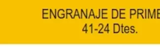 ENGRANAJE DE CAJA - RENAULT - 9/11/19    - 9-11-19 ENGRANAJE DE PRIMERA  41-24  codigo MGH101