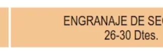ENGRANAJE DE CAJA - CHEVROLET - SAGINAW 4V    - SEGUNDA 26-30 DIENTES  codigo MGH1108