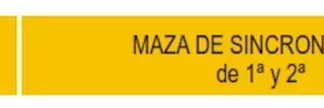 ENGRANAJE DE CAJA - CHEVROLET - SAGINAW 4V    - MAZA DE SINCRONIZADO PRIMERA Y SEGUNDA  codigo MGH1111M