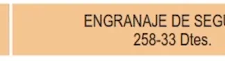ENGRANAJE DE CAJA - CHEVROLET -  C10 C20 // FORD  F100 150    - ENGRANAJE DE SEGUNDA  25- 33 DTS   codigo MGH1406