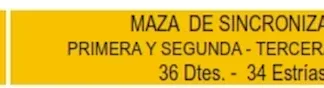 ENGRANAJE DE CAJA - CHEVROLET -  C10 C20 // FORD  F100 150    - MAZA DE SINCRONIZADO 1-2 3-4  36 DIENTES 34 ESTRIAS   codigo MGH1412M