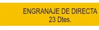 ENGRANAJE DE CAJA - FORD -  RANGER EXPLORER caja mazda  R1    - ENGRANAJE DIRECTA 23 DIENTES   codigo MGH1901