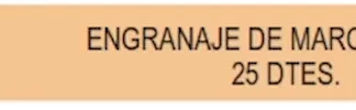 ENGRANAJE DE CAJA - FIAT - SIENA - PALIO NAFTERO    - PALIO N ENGRANAJE MARCHA ATRÁS 25 DIENTES   codigo MGH2812
