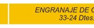 ENGRANAJE DE CAJA - RENAULT - TRAFIC 5TA    - TRAFIC 5V ENGRANAJE DE CUARTA 33-34 D,  codigo MGH306/1