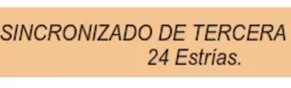 ENGRANAJE DE CAJA - PEUGEOT - 504//505 BA7 5 VEL    - BA7 SINCRONIZADO 3RA/4TA 24 ESTRIAS  codigo MGH610