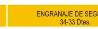 ENGRANAJE DE CAJA - CHEVROLET - BLAZER - S10    - CLARK 1305 SEGUNDA 34-33 DIENTES  codigo MGH903
