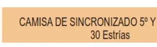 ENGRANAJE DE CAJA - CHEVROLET - BLAZER - S10    - CLARK 1305 CAMISA  5TA Y M/ATRÁS 30 ESTRIAS  codigo MGH907c