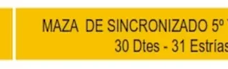 ENGRANAJE DE CAJA - CHEVROLET - BLAZER - S10    - CLARK 1305 MAZA DE  5TA Y M ATRÁS 30 DIENTES-31 ESTRIAS  codigo MGH907m