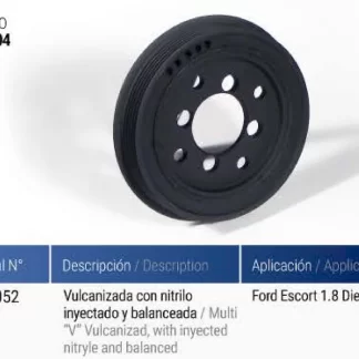 POLea  cigüeñal  FORD  FORD ESCORT 1800 D MULTI V   codigo PC0004