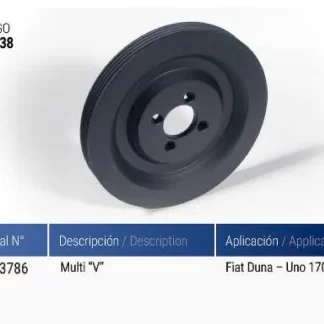 polea cigueñal FIAT  FIAT DUNA-UNO 1700 MULTI V   codigo PC0038 46593786