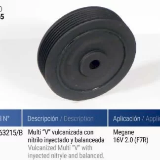POLea  cigüeñal  Renault   RENAULT MASTER ASPIRADO MOTOR F7R 2.0 16V   codigo PC0065