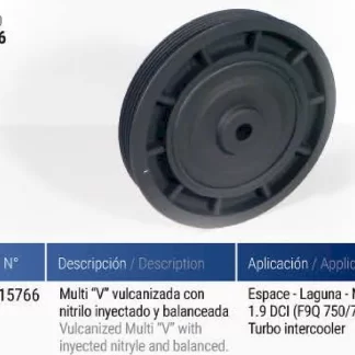 POLea  cigüeñal  Renault   RENAULT MASTER TURBO INTERCOOLER   codigo PC0066