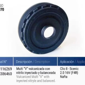 POLea  cigüeñal  Renault   RENAULT SCENIC   codigo PC0070