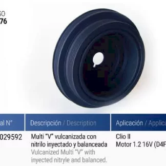 POLea  cigüeñal  Renault   RENAULT  codigo PC0076
