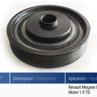 POLea  cigüeñal  Renault   RENAULT logan megan 7 canales   codigo PC0084