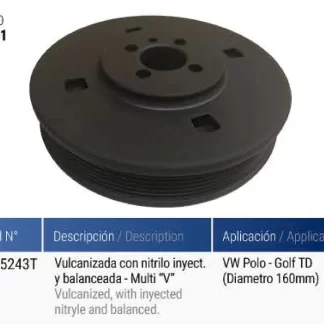 POLea cigüeñal VW VW POLO-GOLF TD codigo PC0091