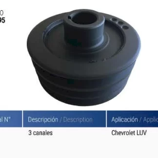polea cigueñal CHEVROLET CHEVROLET LUV (3 CANALES)  codigo PC0095