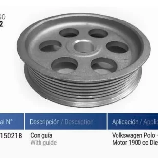 POLEA EJE INTERMEDIO POLO DIESEL 1.9 (028115021/B)   codigo PE0002